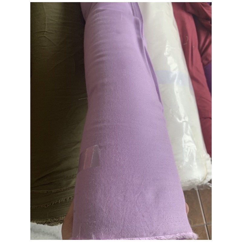 Kain Rayon Twill Polos (100%Rayon) PREMIUM-Lillac