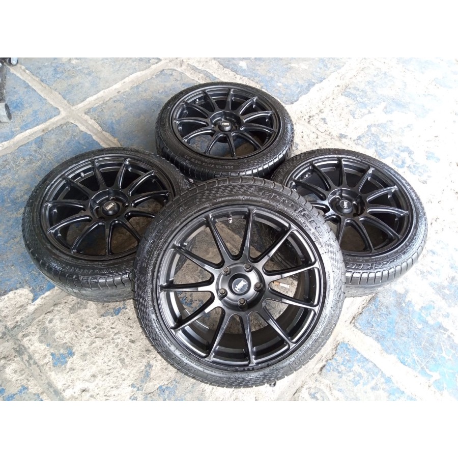 velg mobil second racing hsr ring 17 pcd 5x114 + ban accelera