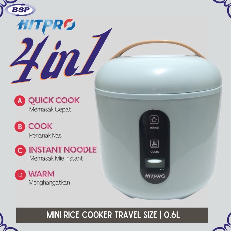 Hitpro Magic Com Penanak Nasi SSC-01/ SSC-02 / SSC-03 Rice Cooker Hitpro ( 0,6 / 1 / 1,2 )Liter Mini Mejikom Murah