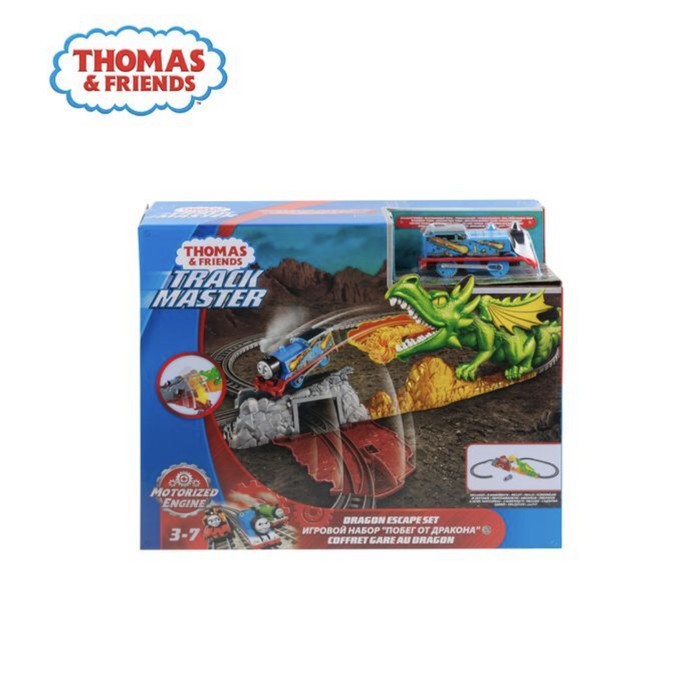 THOMAS & FRIENDS TRACKMASTER DRAGON ESCAPE SET ORIGINAL MAINAN KERETA
