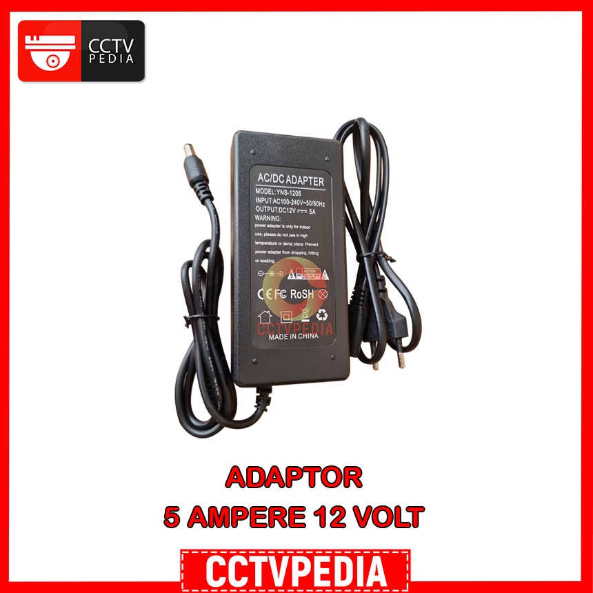 Adaptor 5 Ampere 12 Volt 5A 12V