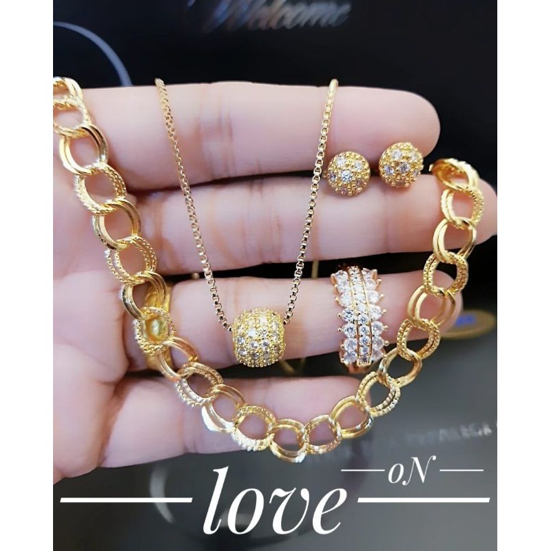 new set dewasa.perhiasan  xuping & titanium murah terlaris surabaya.grosir lebih murah