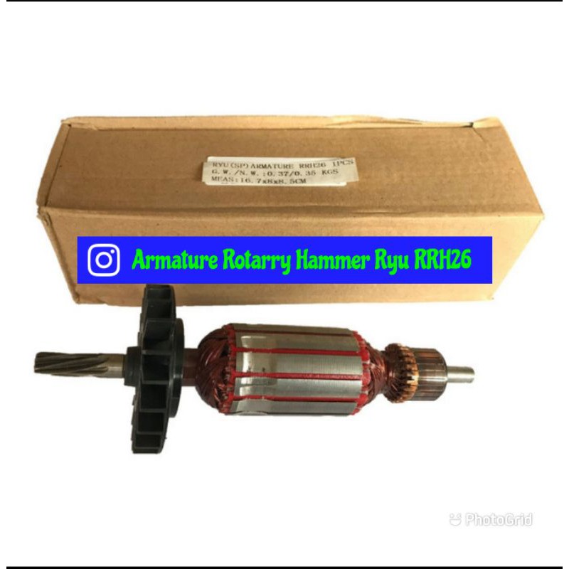 Armature Rotary Hammer Ryu RRH26/ Angker Mesin Rotary Hammer Ryu RRH 26 Original