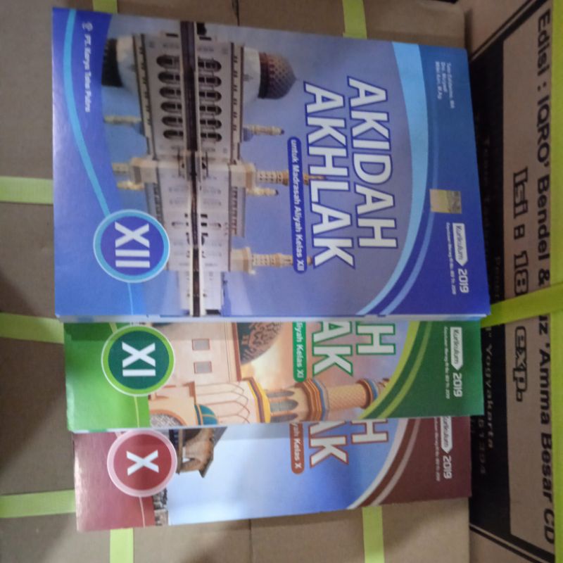 Buku Aqidah Akhlak MA Kelas(10,11,12) Kurikulum 2019(Toha Putra)