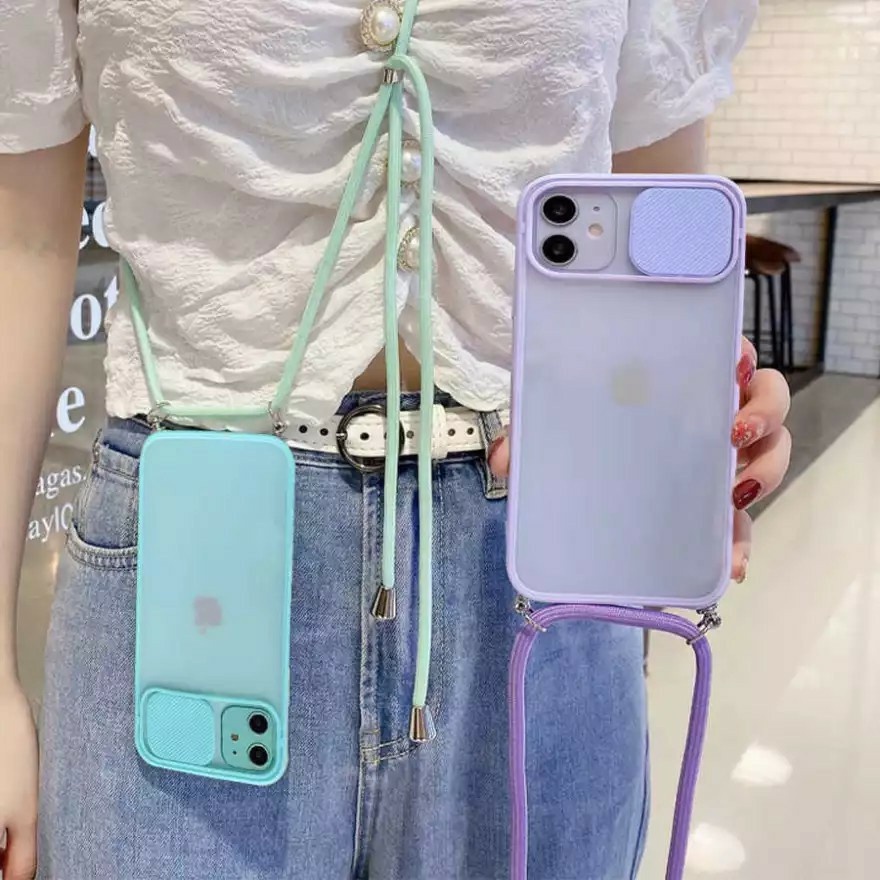 SOFTCASE SLIDE KAMERA PROTEK KARAKTER PLUS TALI LANYARD FOR VIVO My choice window case Pelindung Cam
