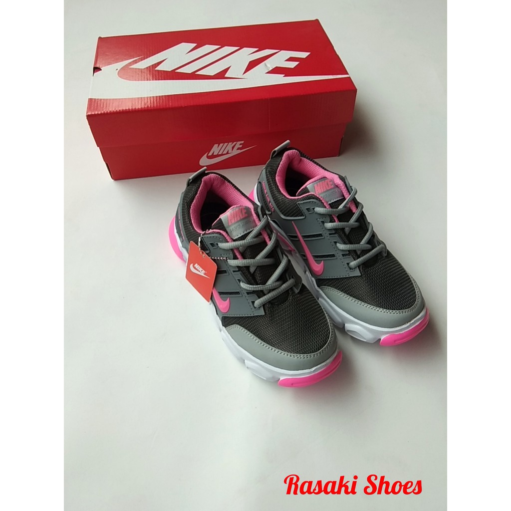Sepatu Sneakers Running Wanita / Cewek Terbaru Sepatu Sport Sepatu Olahraga Sepatu Warna Hitam Pink