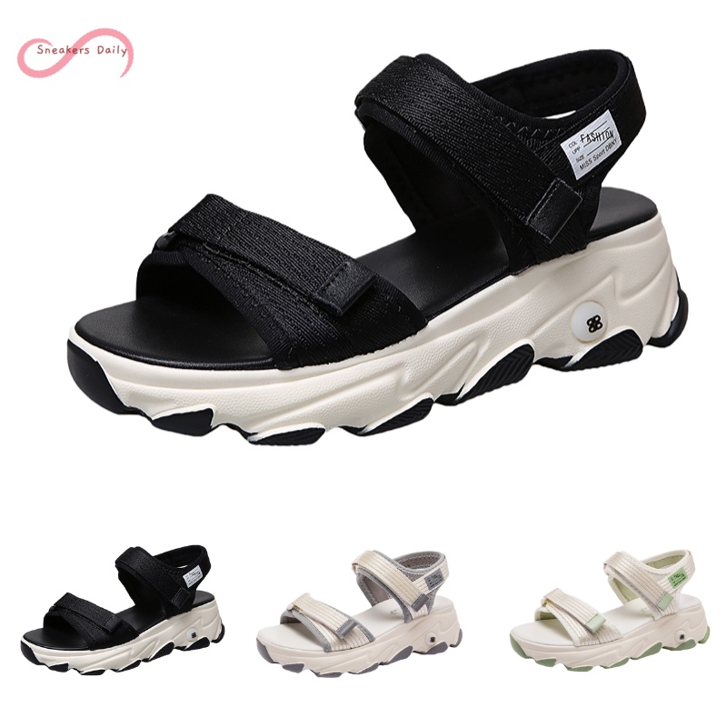 COD Sneakersdaily A13 Sandal Sepatu Tali Kanvas Wanita Trendy Terbaru