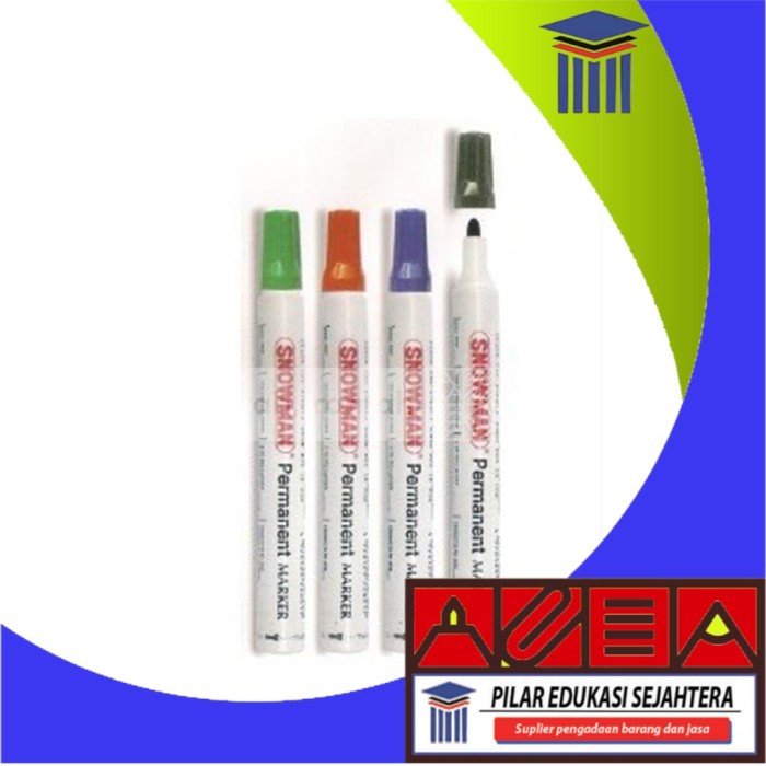 

SPIDOL PAPAN TULIS SNOWMAN PERMANENT BG-12 (1 PACK) MURAH