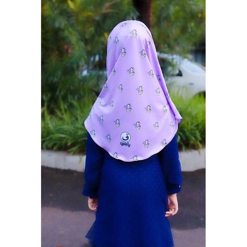 BERGO HIJAB INSTANT ANAK MOTIF UNICORN CAKE , HIJAB ANAK KARAKTER LUCU