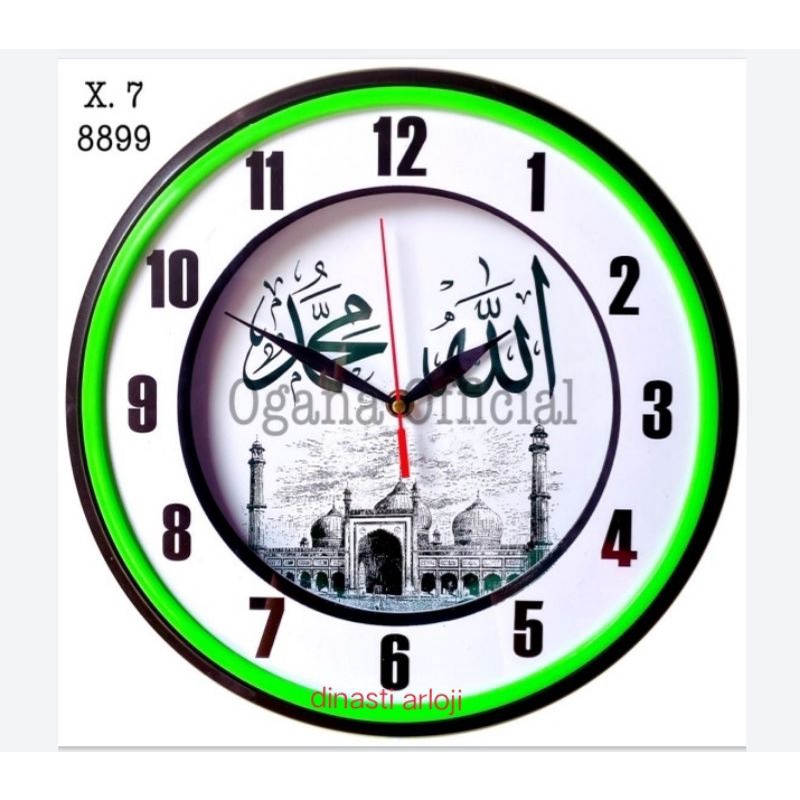 jam dinding merk ogana kaligrafi type 8899