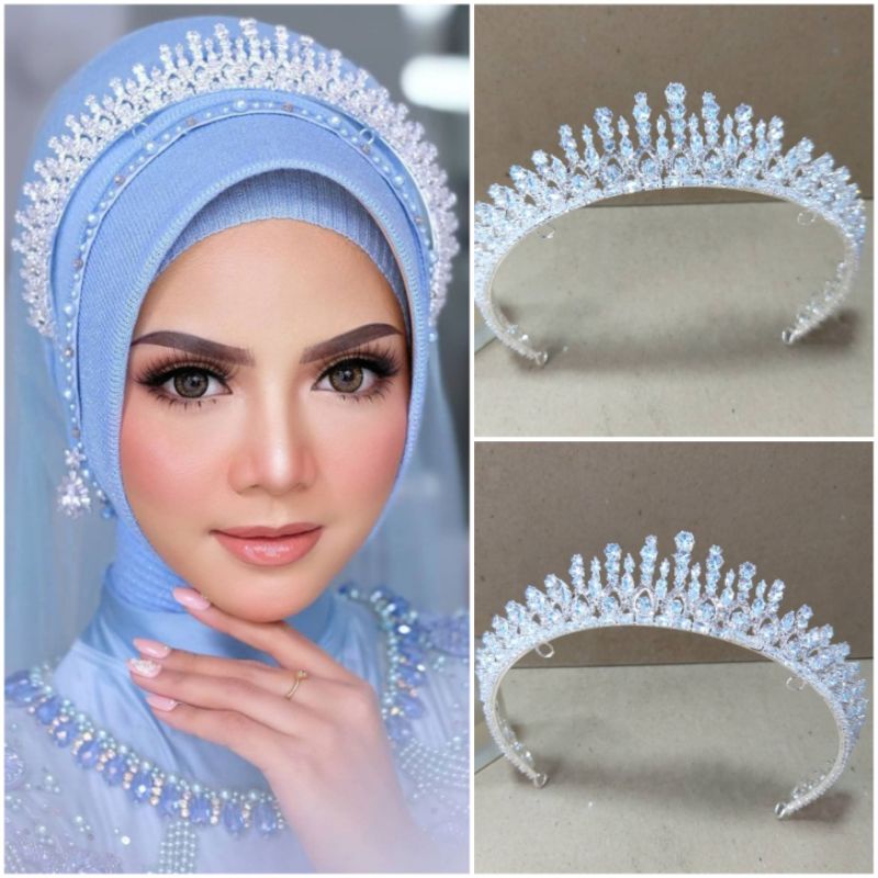mahkota pengantin / mahkota wedding / mahkota / crown zircon