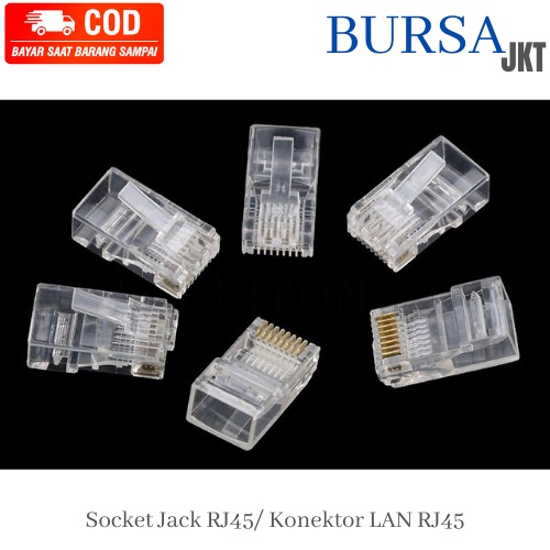 Konektor RJ45 LAN. Connector RJ 45. SATUAN ECERAN