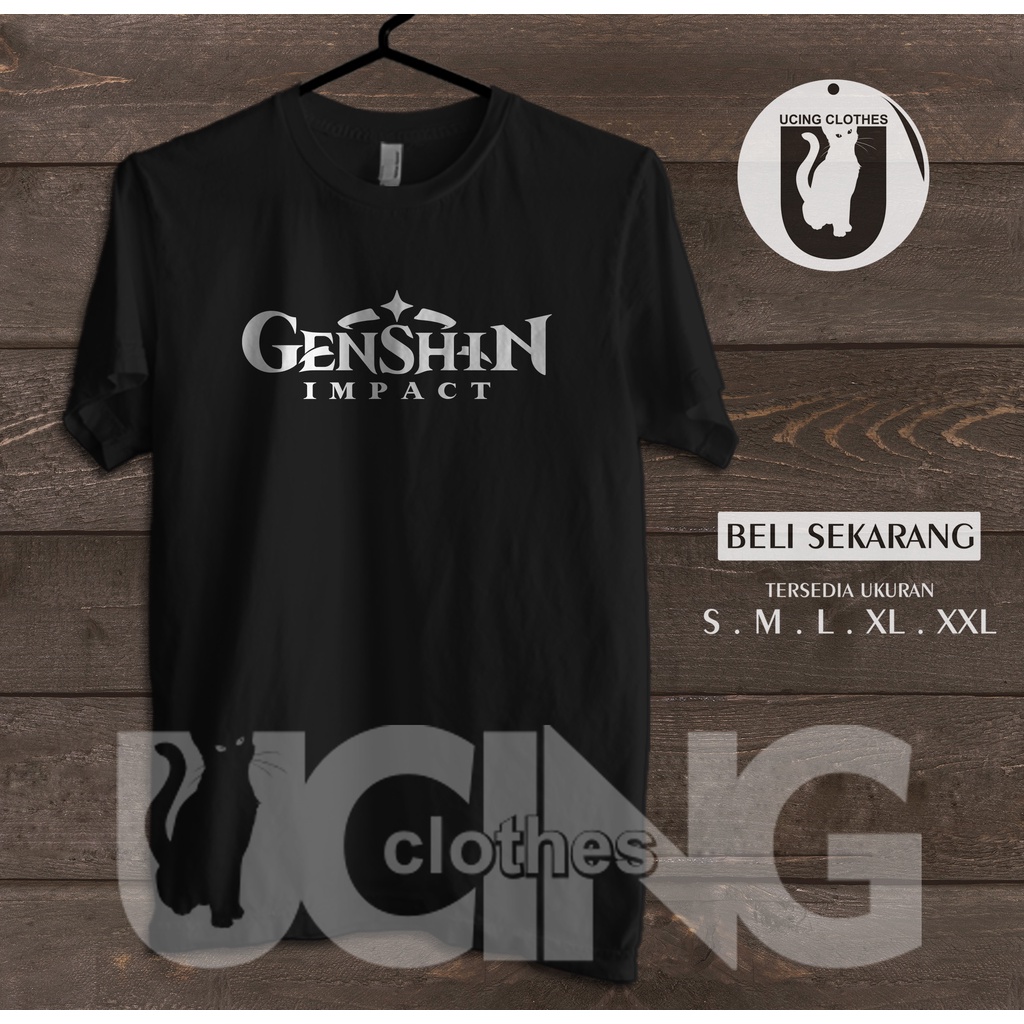 Kaos Baju Genshin Impact Logo Kaos Game