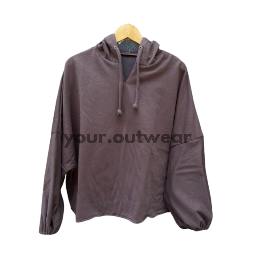SWEATER HOODIE WANITA DADARIO // SWEATER DADARIO WANITA // DADARIO OVERSIZE / SWEATER OVERSIZE-Burgundri