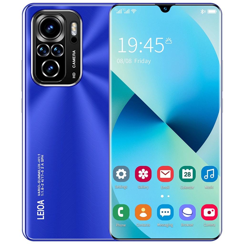 【 Produk Baru hp 】 Ponsel  Pintar Baru Note10 Pro Android 10.0 Layar HD 7,2 inci 4G/5G HP Original wajah unlock Handphone Android Free Aksesoris-Blue