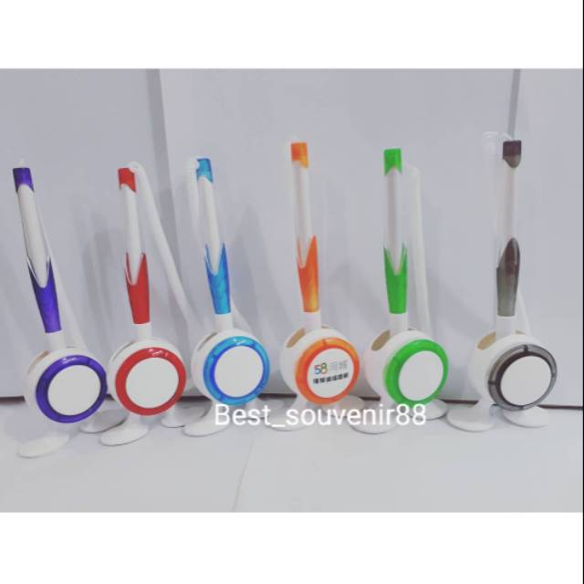

Pulpen Meja Kaki / Ballpoint Plastik Meja 8001 / Pulpen Polos Promosi