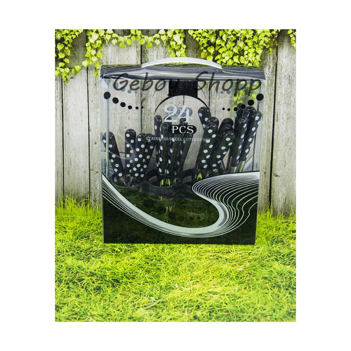 SENDOK SET POLKADOT B /  PERALATAN MAKAN DAPUR RUMAH TANGGA