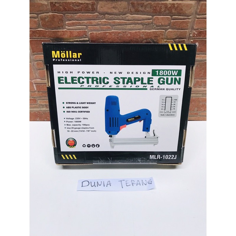 Electric Stapler MOLLAR - Staples Gun Listrik (Electric Staple Gun) Mollar MLR-1022J 1800W