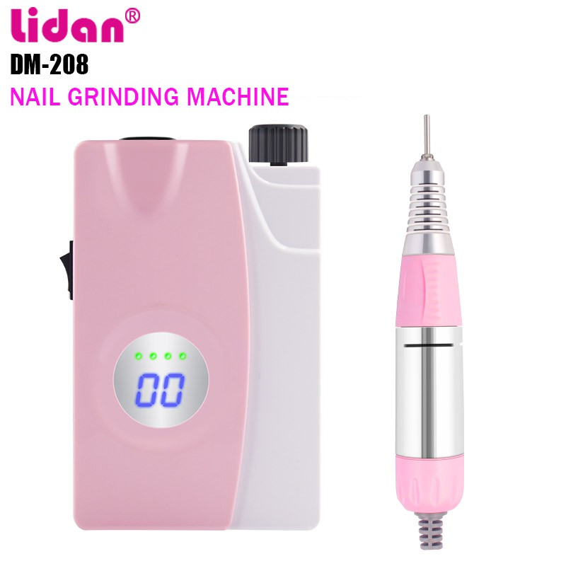 LIDAN DM-208 25000RPM Portable Nail Drill Machine Rechargeable