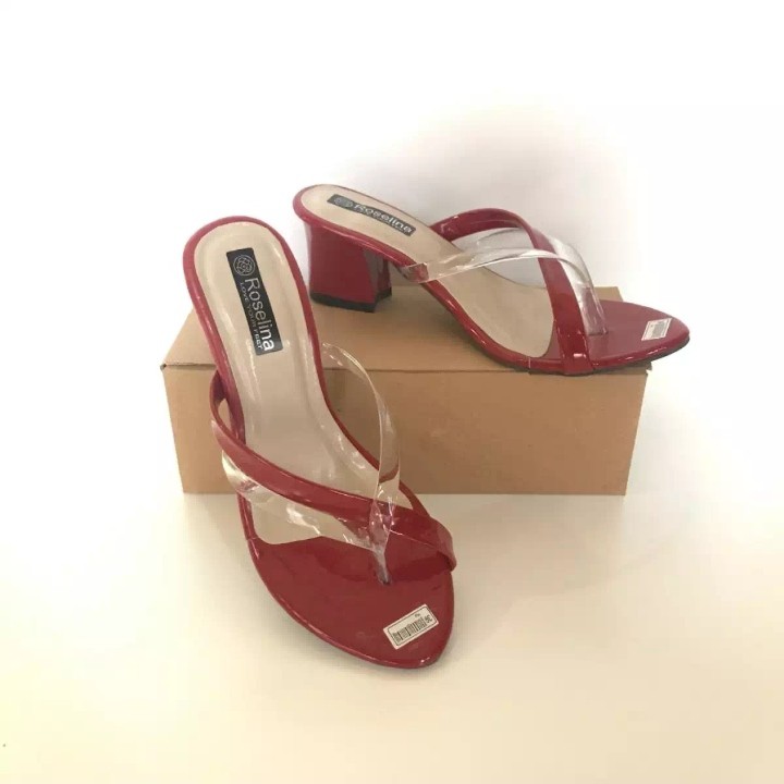 SANDAL JEPIT SILANG HAK 5CM - WEDGES WANITA - SANDAL HAK TAHU WANITA Jelly - SANDAL Jelly Hak 5cm