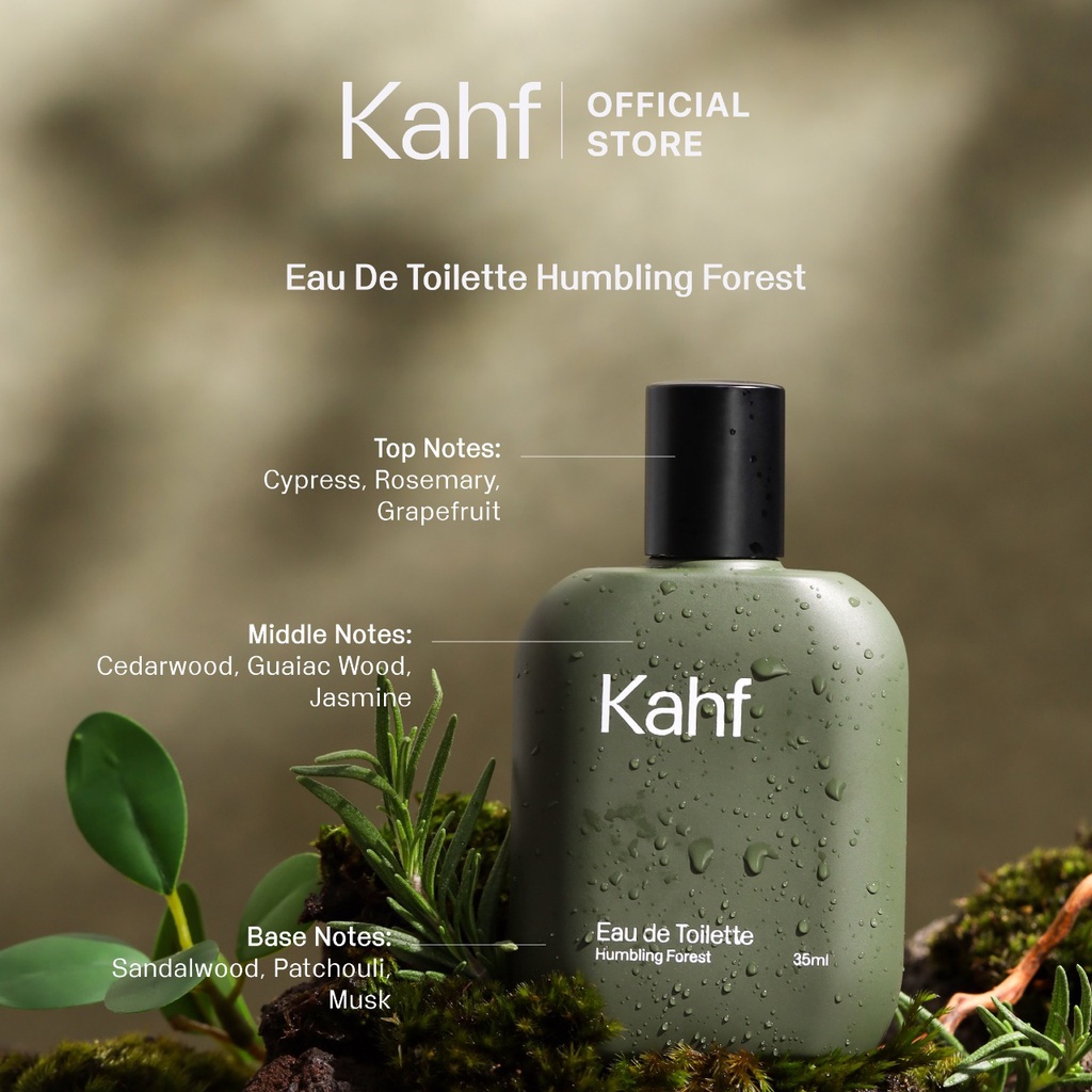 Kahf Humbling Forest &amp; Invigorating Waterfall Eau De Toilette Pack 35 ml x 2 pcs BISA COD