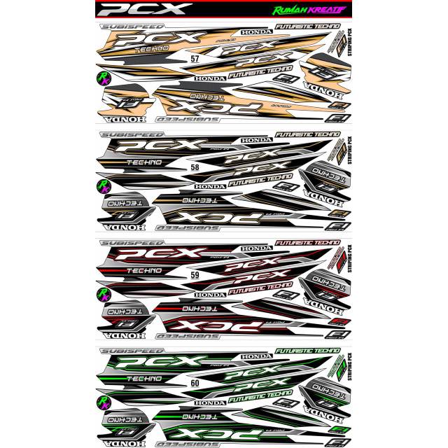 Striping honda pcx 2018 2019 2020 / decal honda pcx / variasi honda pcx /honda / pcx 150 / new pcx