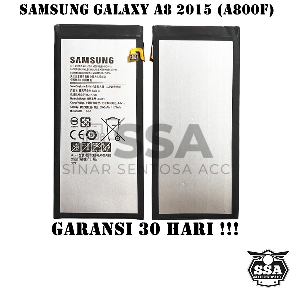 Baterai Original OEM Samsung Galaxy A8 2015 A800 A800F EB-BA800ABE BA800ABE EBBA800ABE HP Ori Battery Batrai Batre Batu Batere GARANSI AWET MURAH