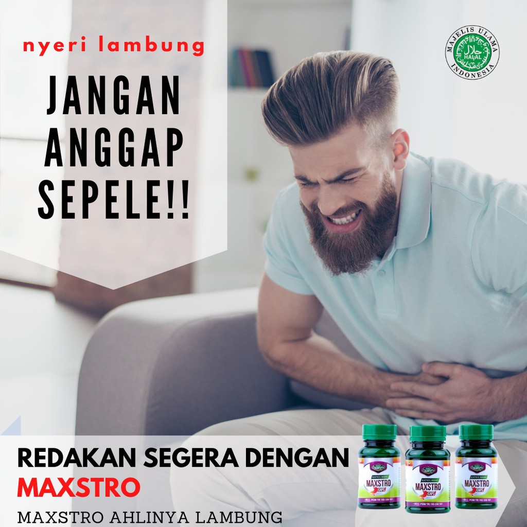 Kapsul Maag (Beli 2 Gratis 1) Menyembuhkan Maag,Gerd,Asam Lambung,Tukak Lambung,Nyeri Lambung