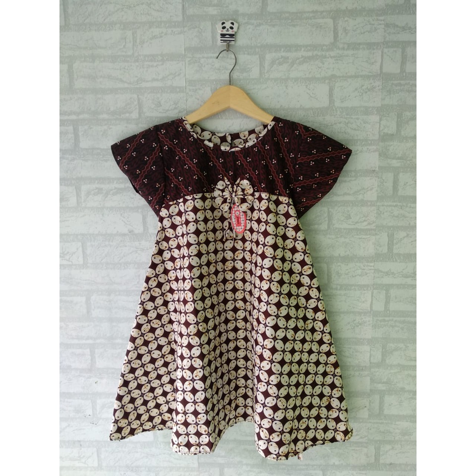 Dress batik anak size XL usia 7,5-9th