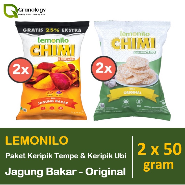 Lemonilo Paket Hemat A (Keripik Ubi dan Keripik Tempe)