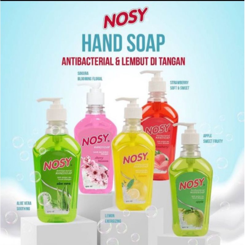 Sabun cuci tangan Nosy Handsoap Pump 420ml antiseptic