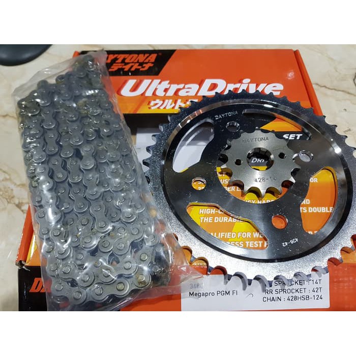 gear gir set megapro monosok fi injeksi carburator asli ori daytona
