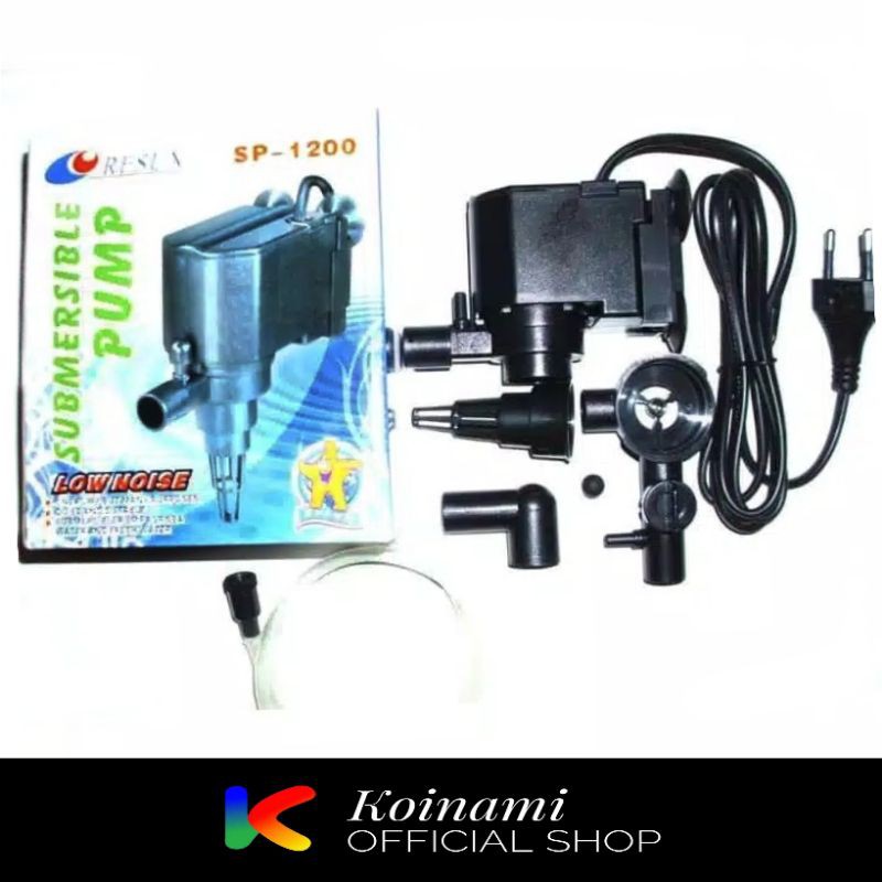 RESUN SP-1200 / pompa sirkulasi kolam ikan koi / aquarium aqua scape filter air / 700 liter 12watt