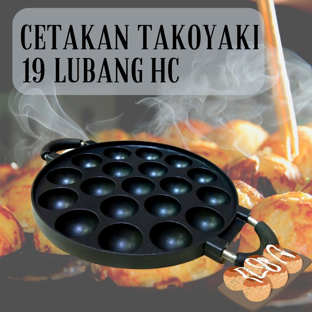 CETAKAN TAKOYAKI 19 LUBANG HC - CETAKAN HC - TAKOYAKI HC - CETAKAN 19 H - CETAKAN KUE HC - CETAKAN TAKOYAKI MURAH - CETAKAN KUE MURAH