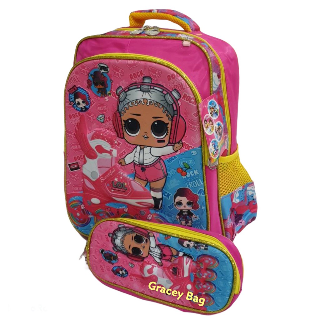 Tas Ransel Anak Perempuan Embos Free Pencil Case