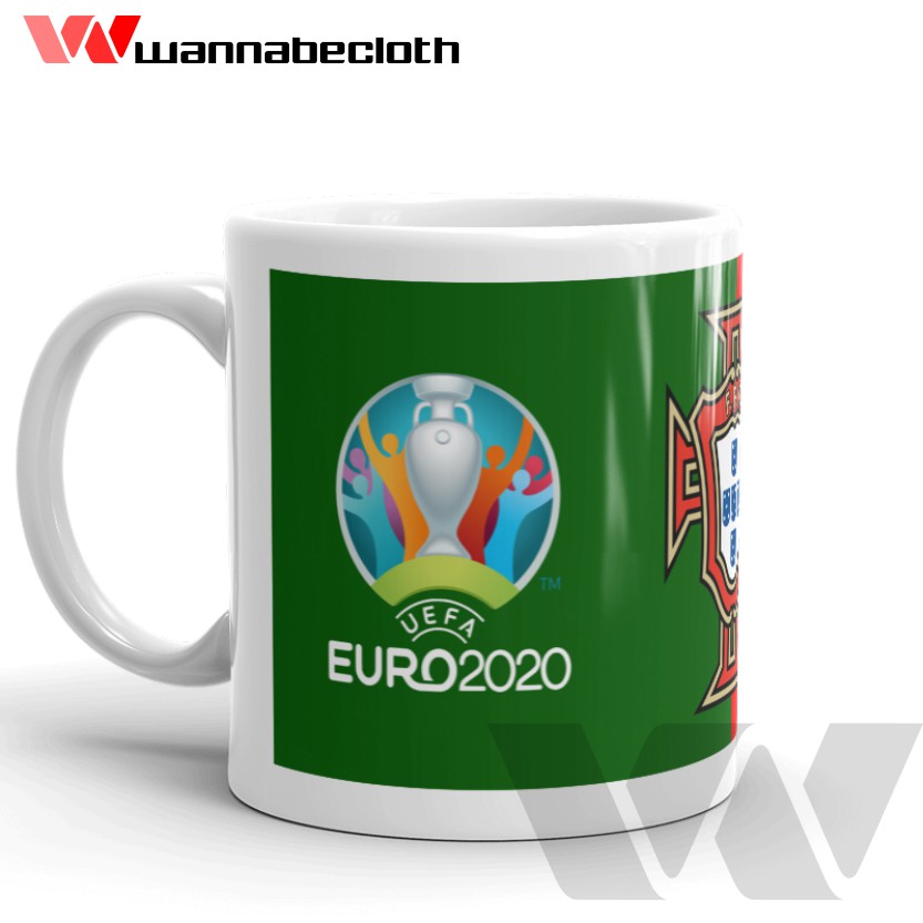 Mug Euro 2020 Gelas Euro 2020 Euro 2021 Koleksi Gift Hadiah Souvenir Mug Portugal