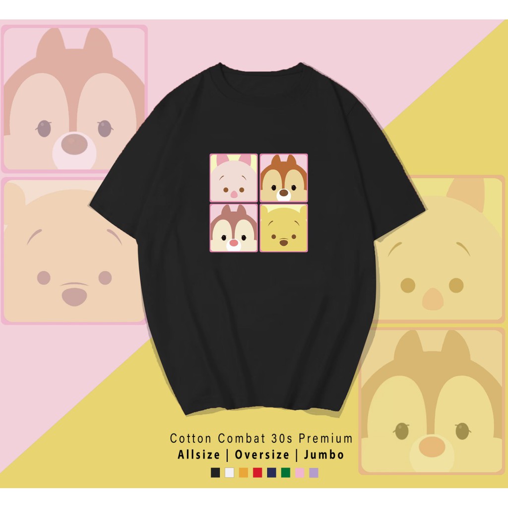 TSUM POOH / TERMURAH / PREMIUM BAJU KAOS  / T-SHIRT / KATUN LENGAN PENDEK / TUMBLR TEE