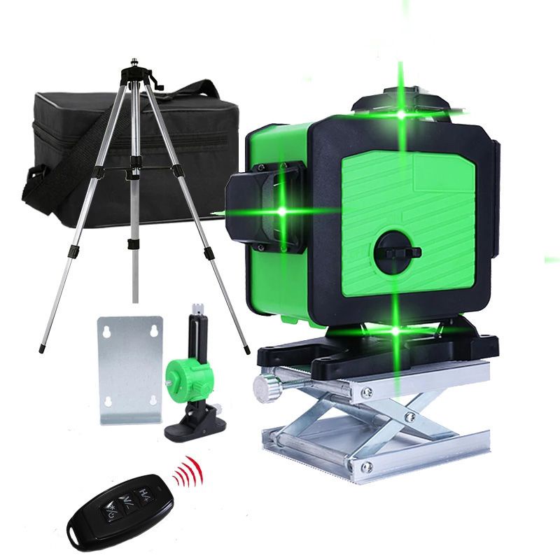 Laser 12 Lines 3D Green Level Self-Leveling 360 Degre Horizontal And Vertical Cross Lines