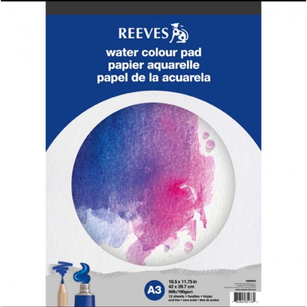 

reeves water colour pad a3 190 gsm 12 lembar