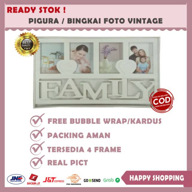 Pigura Foto Kotak Family