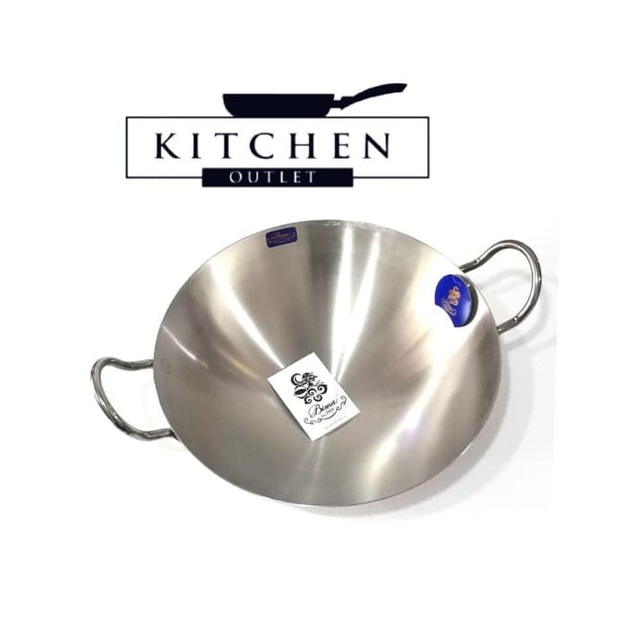 BIMA ASIAN WOK 40 CM / 304 KUALI WAJAN STAINLESS