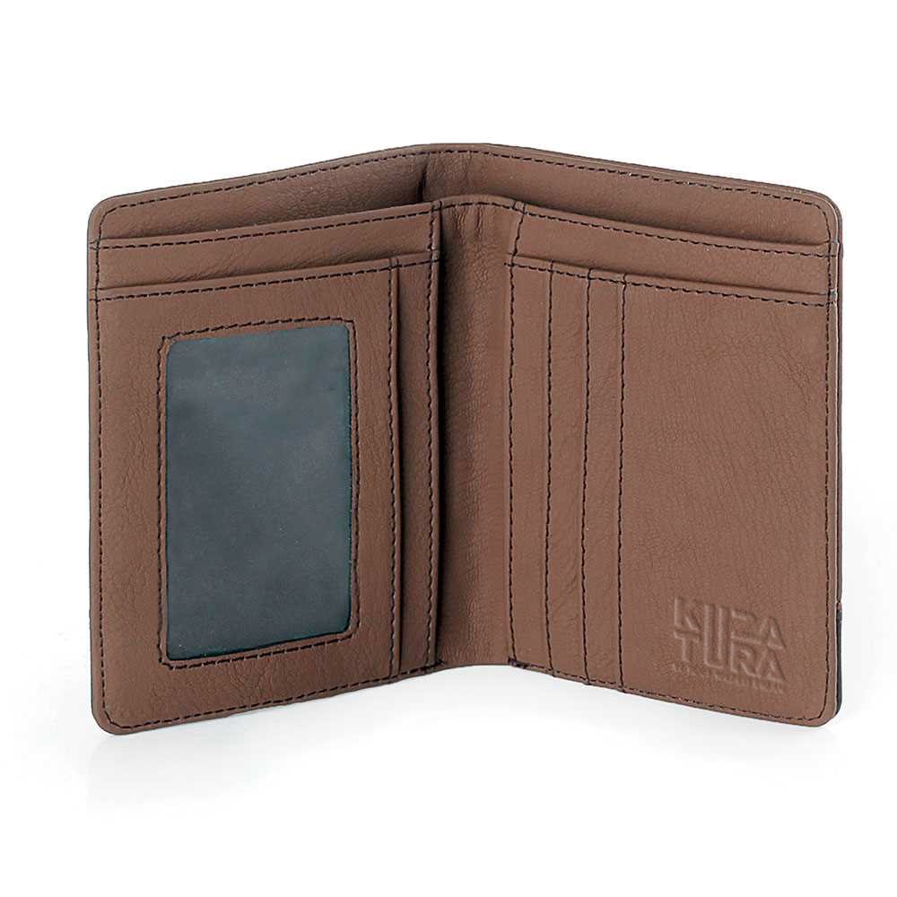 Dompet Lipat Pria Kulit Sintetis PU Wallet Simpel Slim