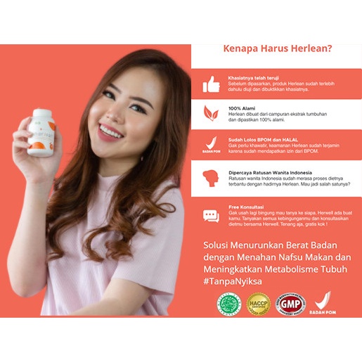 HERLEAN BY HERWELL HERWELL HERLEAN SUPLEMEN PELANGSING DETOX SANGAT AMPUH