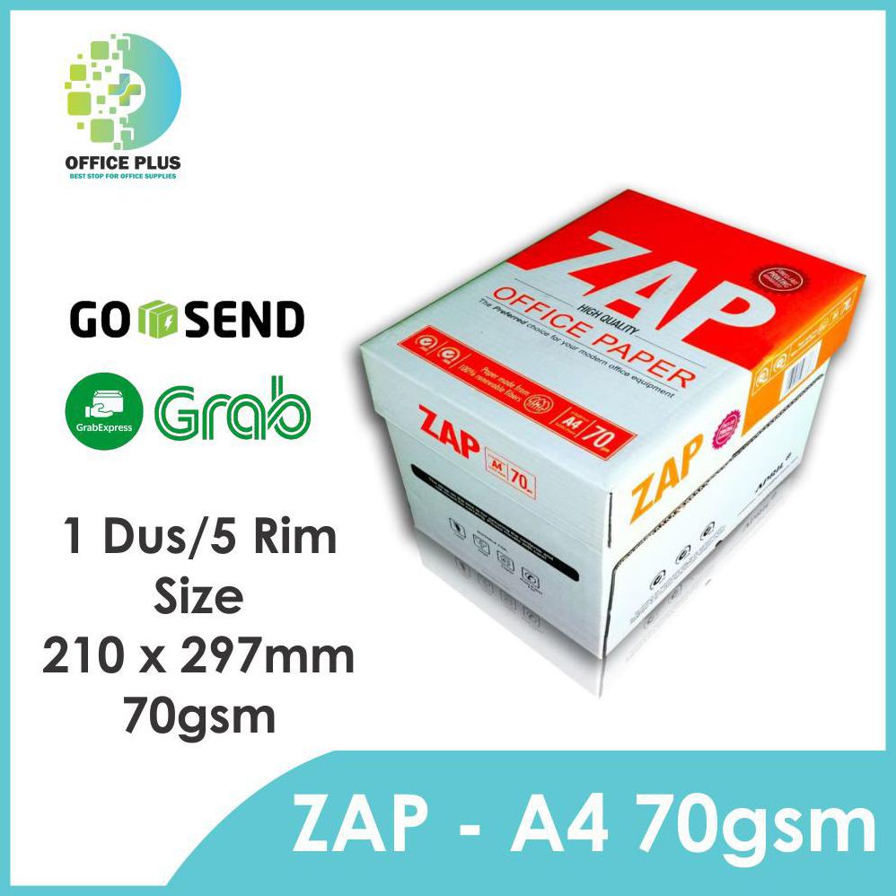 

Kertas hvs A4 70gr ZAP fotokopi fotocopy print photocopy paper