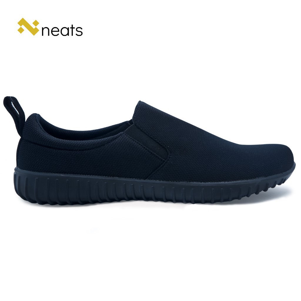 Neats Sepatu Sneakers Slip On Pria N-014 Casual Black
