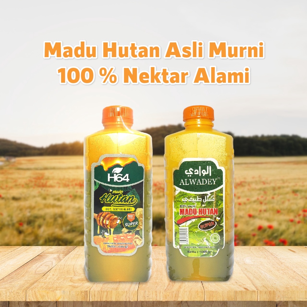 

Madu Hutan 100% Nektar alami Super H64 Netto 1 kg / 1kg Asli