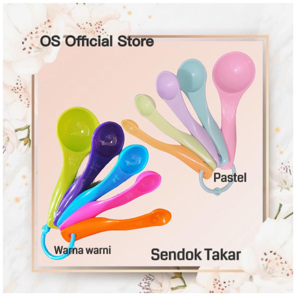 Jual Os Promo Sendok Takar Set 5 In 1 Warna Warni Ukuran Kue Air Bumbu A14 Shopee Indonesia 2710