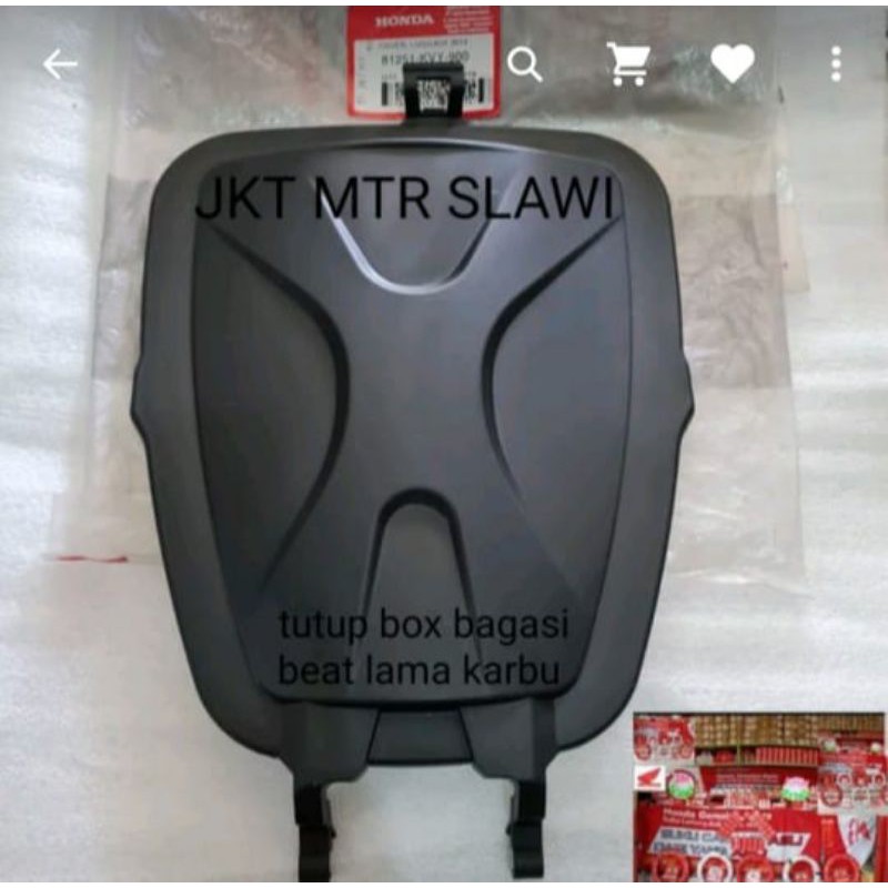 81251-KVY-900 tutup box bagasi cover box bagasi cover luggage box beat lama beat carbu ori honda ahm asli honda