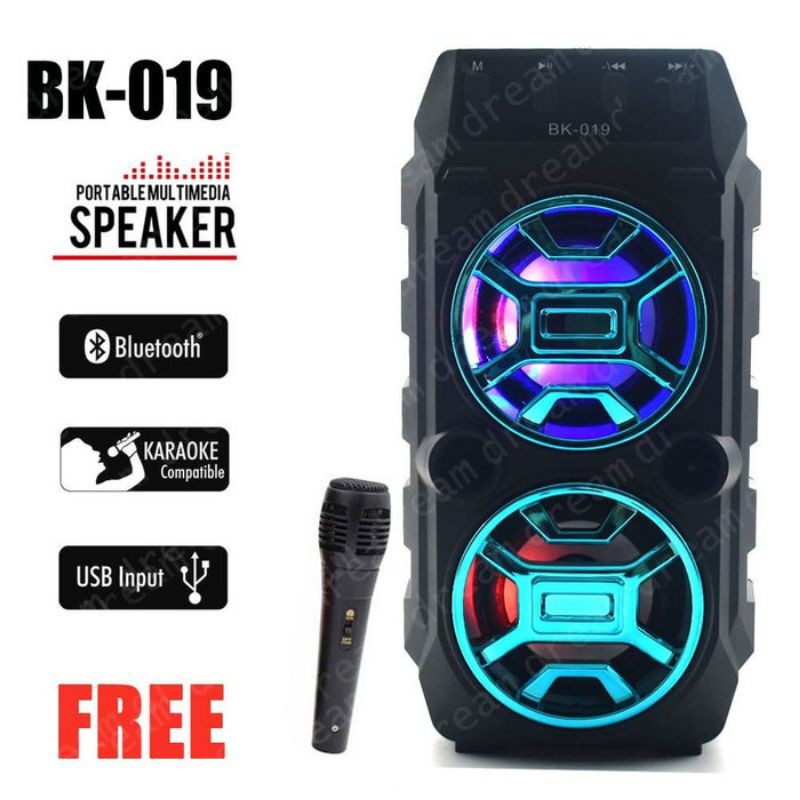 Speaker Bluetooth multimedia BK-019 with MiC karaoke Speker wireless