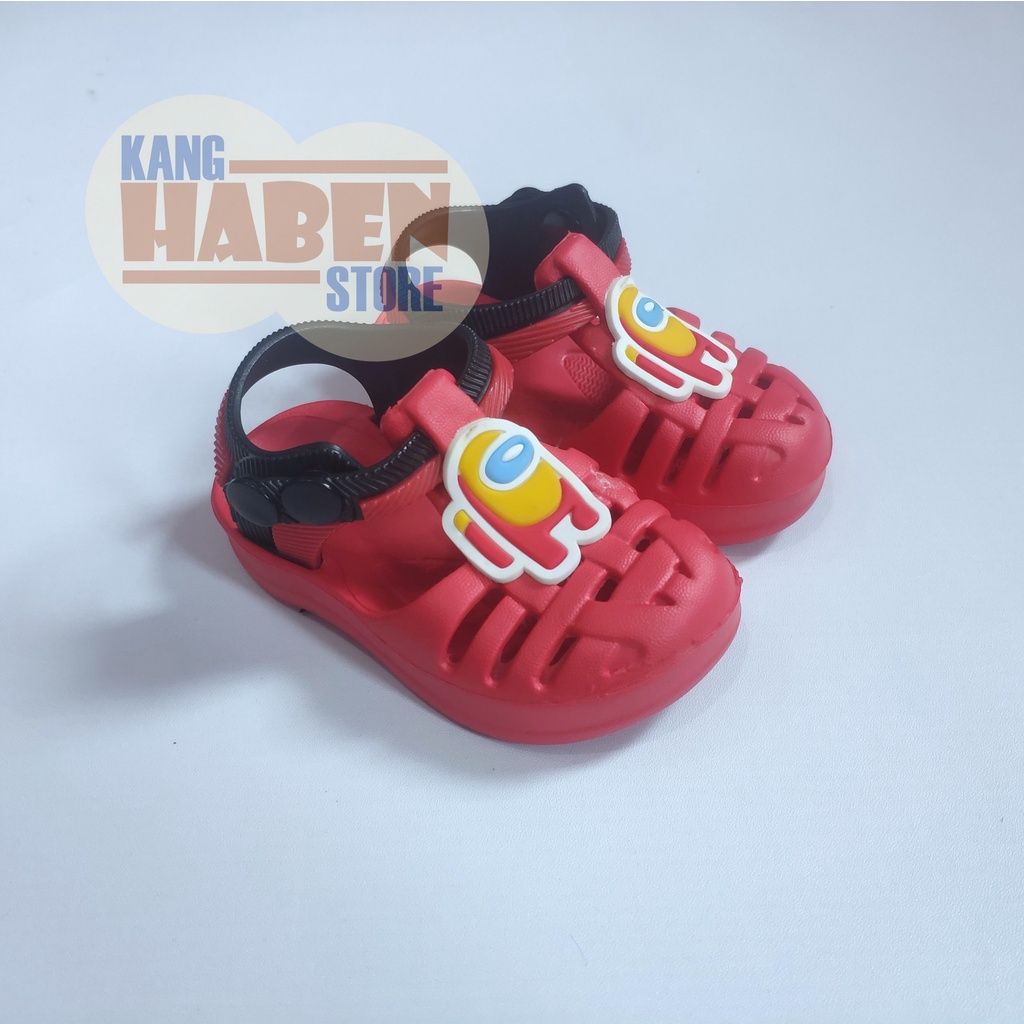 Habenkids Sandal Anak Bayi Lucu Karakter 4mong Us Cowok Cewek Sendal Ringan dan nyaman Anak 257EAA 19-24